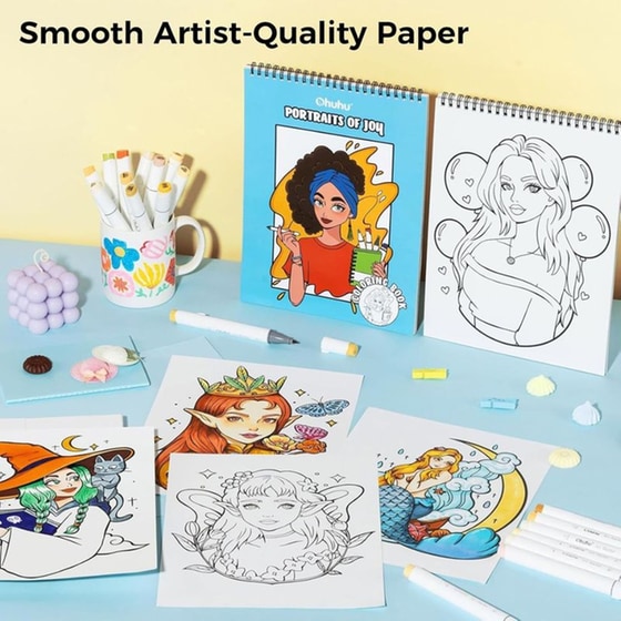 Μπλοκ&nbsp;Σχεδίου&nbsp;Ohuhu Portraits&nbsp;Of&nbsp;Joy image 2