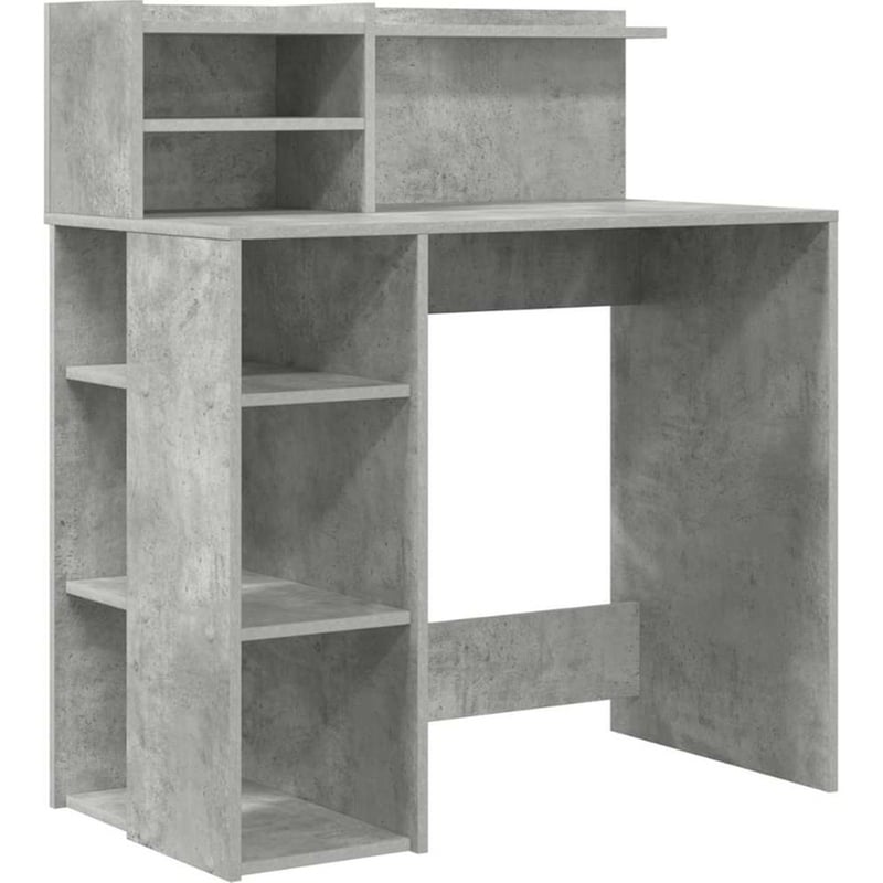 Γραφείο VidaXL από Επεξεργασμένο Ξύλο 90x48x101,5 cm - Γκρι Σκυροδέματος
