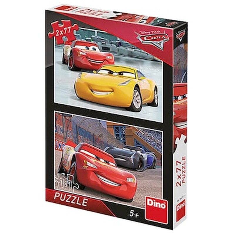 Παζλ 2×77 Tem Cars 3 19x27cm Dino 386150