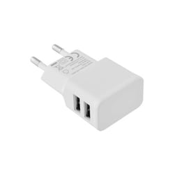 Φορτιστής Πρίζας Lamtech 2x Usb 2.4A - White
