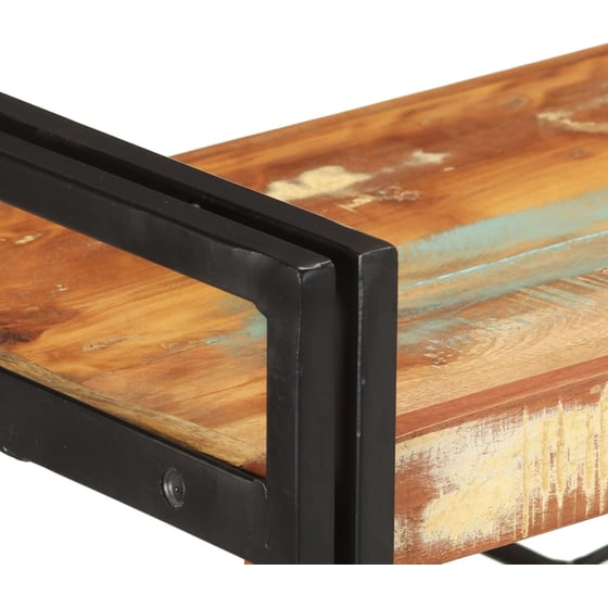 Βιβλιοθήκη VidaXL από Μέταλλο 140x140x80 cm - Καφέ/ Μαύρο image 2