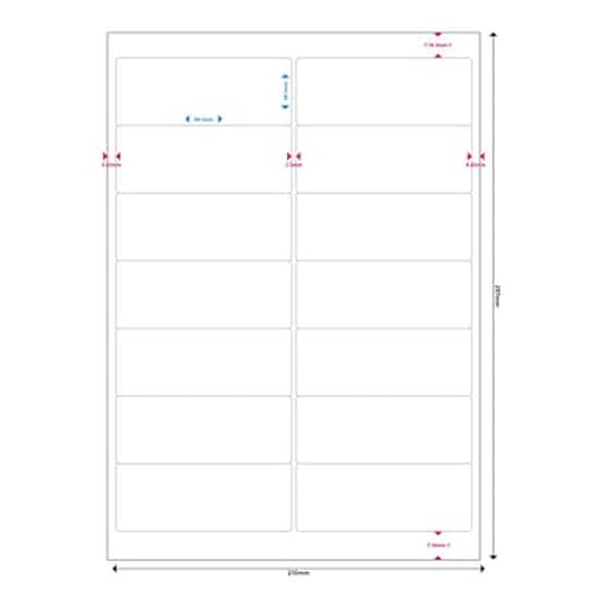 Mediarange Ετικέτες Πολλαπλών Χρήσεων Mrink146, 99.1x38.1mm, 700 τεμάχια 50 φύλλα image 1