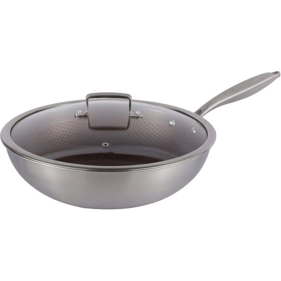 Τηγάνι Wok EDENBERG EB-14109 30 cm Ασημί image 0
