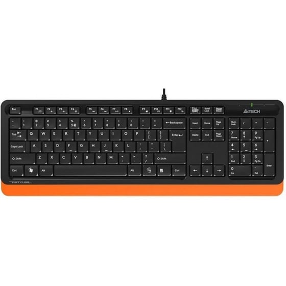 A4TECH Fstyler FK10 Ενσύρματο Πληκτρολόγιο - Μαύρο, Πορτοκαλί (US) image 0