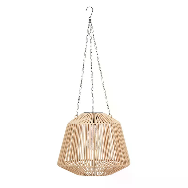 SPITISHOP Ηλιακό Φωτιστικό Οροφής Spitishop 190607 Μεταλλικό Φ28x26 cm - Μπεζ