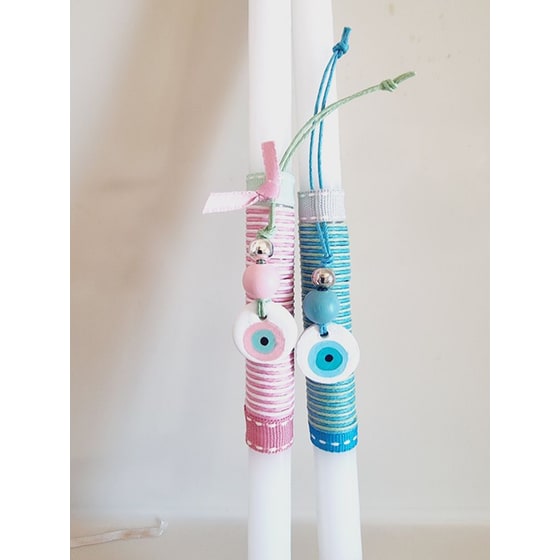 Λαμπάδα Perfect Match με Στρογγυλό Μάτι Γαλάζιο image 1