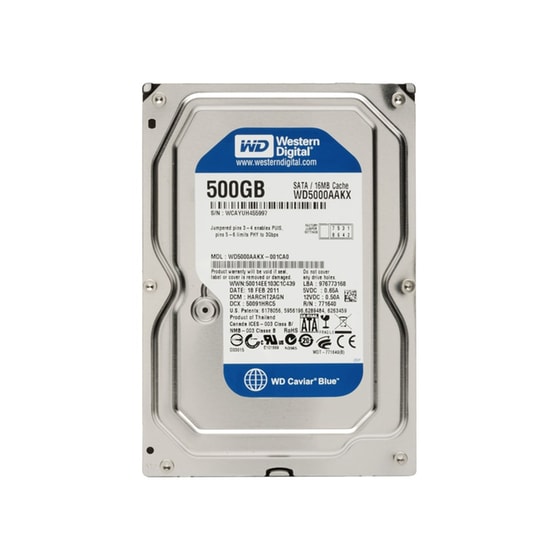Εσωτερικός δίσκος Western Digital Caviar Blue 500GB - 3.5" - SATA 3 (WD5000AAKX) image 0