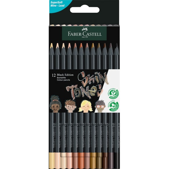 Ξυλομπογιές Faber Castell Black Edition Skin Tones (12 Τεμάχια) image 0