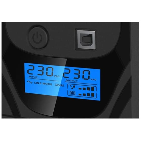 UPS Bitmore U650LCD 650VA 360W Ανθρακί image 1