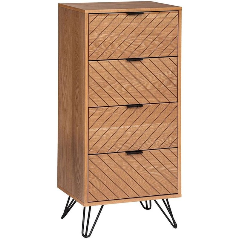 SPITISHOP Συρταριέρα Γραφείου Spitishop A-s Naomi Chest 185024 από MDF 48x34x106cm - Μπεζ