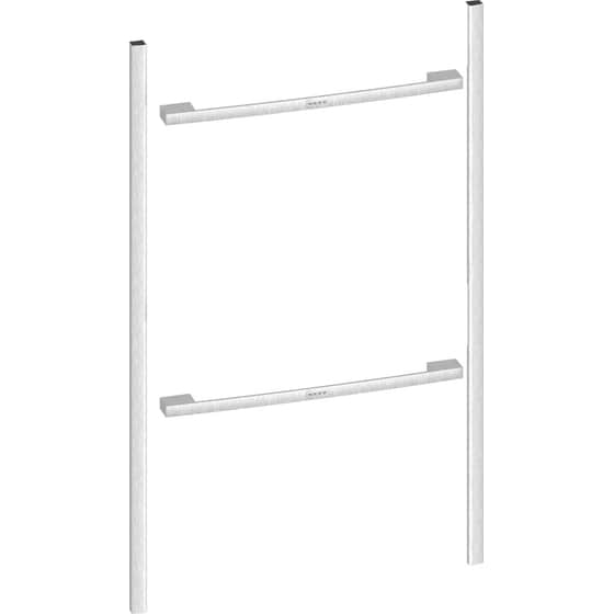 NEFF Z990BMY0 Flex Design Ενιαία εγκατάσταση για δύο Compact φούρνους 90 cm - Metallic Silver image 0