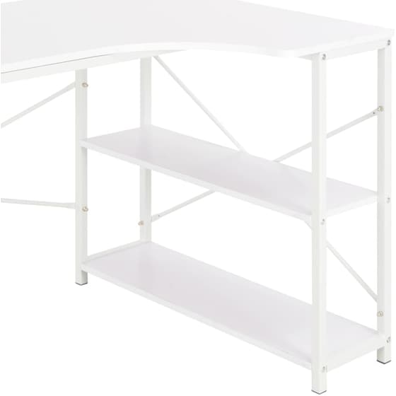 Γραφείο Γωνιακό VidaXL από Μοριοσανίδα 120x72cm - Λευκό image 5