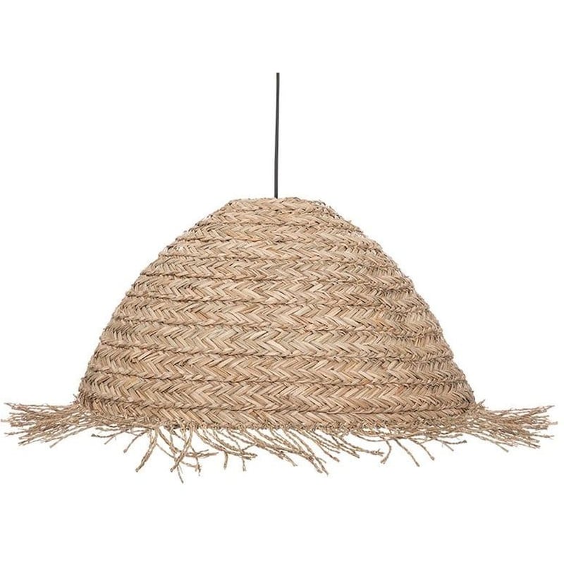 SPITISHOP Φωτιστικό Οροφής Μονόφωτο Spitishop A-s Seav 190693 Ψάθινο - Μπεζ