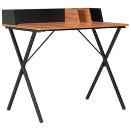 Γραφείο Μελέτης VidaXL από Μοριοσανίδα 80x50cm - Καφέ/Μαύρο