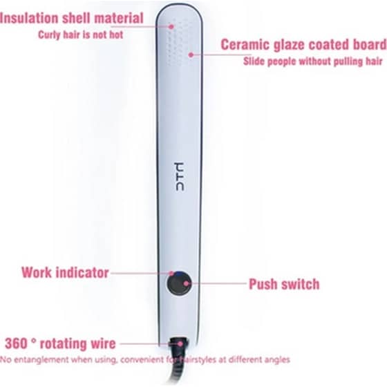 HTC JK-6016  Ισιωτικό Μαλλιών Λευκό-Μαύρο image 1