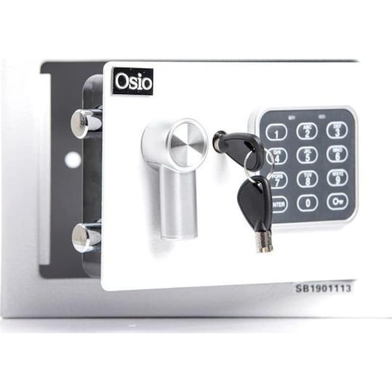 Χρηματοκιβώτιο Osio OSB-1723BL με Ηλεκτρονική Κλειδαριά 23 x 17 x 17 cm - Λευκό