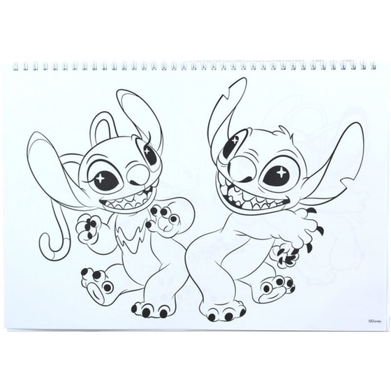 Μπλοκ Ζωγραφικής Gim A4 40Φ Stitch Gen-Z image 1
