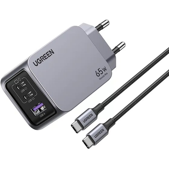 Σετ Φόρτισης UGreen Nexode Pro X755 USB-C/USB-A 65W - Gray image 2
