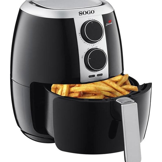 SOGO FRE-SS-10475 με Αποσπώμενο Κάδο 1500 W 3.5 L Μαύρο Φριτέζα Αέρος image 2