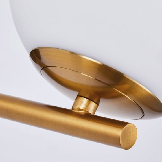 Απλίκα Τοίχου Homelighting Flake 77-8286 Μεταλλική 22x15x15 cm - Χρυσή/Λευκή image 1