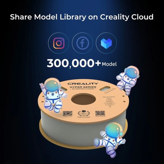 CREALITY Νήμα 3D Εκτυπωτή HYPER PLA 1kg 1.75mm - Skin image 7