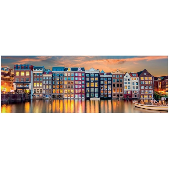 Παζλ Clementoni Panorama High Quality Collection Λαμπερό Άμστερνταμ (1000 Κομμάτια) image 1