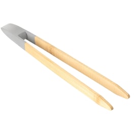 Τσιμπίδα Κουζίνας Spitishop από Μπαμπού 24 cm - Καφέ/Γκρι