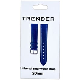 Λουράκι Trender Fake Leather Band για Universal 20mm - Blue