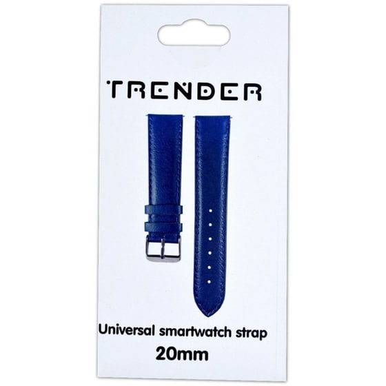 Λουράκι Trender Fake Leather Band για Universal 20mm - Blue image 0