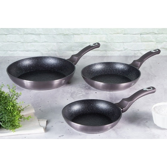 Σετ Τηγάνια BERLINGER HAUS BH-6903 3 τμχ Μαύρο image 2