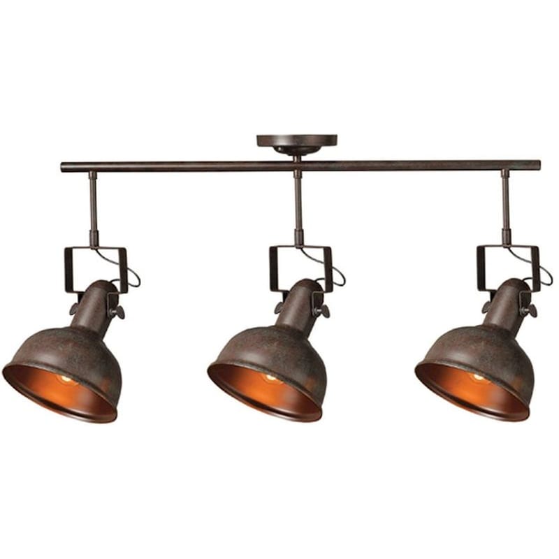 Σποτ Τρίφωτο Aca Riviera Eg167073cr Μεταλλικό - Καφέ