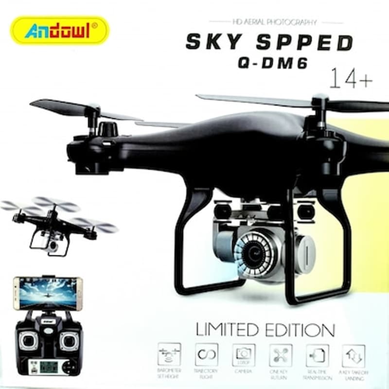 ANDOWL Drone Andowl Sky Speed Q-DM6 - Μαύρο