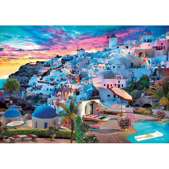 Παζλ High Quality Collection Σαντορίνη Clementoni (500 Κομμάτια) image 1