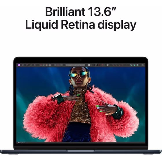 Apple MacBook Air with M3 Chip 13.6"QHD (Apple M3/16GB/256GB SSD/MacOs) Midnight image 4