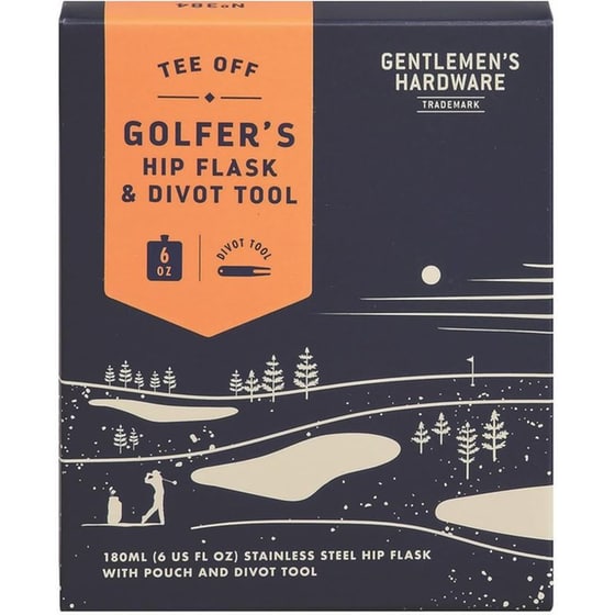 Tool Set Gentleman's Hardware Golfers Hip Flask & Divot image 1
