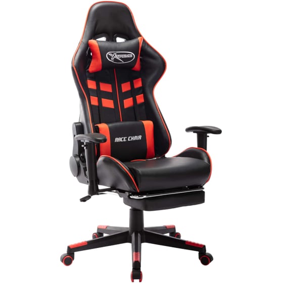 Καρέκλα Gaming VidaXL από Τεχνητό Δέρμα - Μαύρη/ Κόκκινη image 0