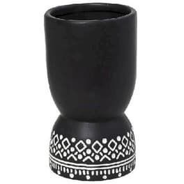 Διακοσμητικό Βάζο Espiel Cer2308 Κεραμικό Φ12.5x22.5 cm - Μαύρο/Λευκό