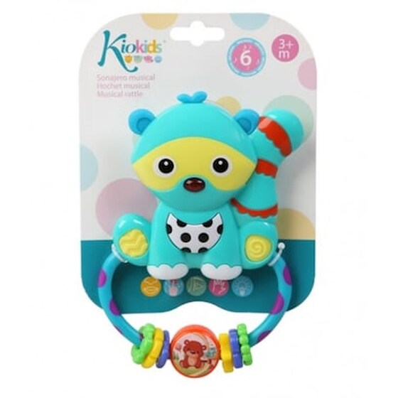 Kiokids, Μασητικός Μουσικός Κρίκος Οδοντοφυΐας, Ρακούν, 1987, 1 Τμχ. image 4