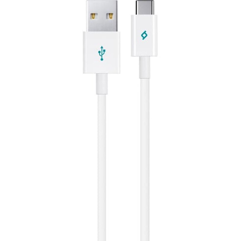 TTEC Καλώδιο Φόρτισης/Συγχρονισμού TECC USB-C 1.2m - Μαύρο