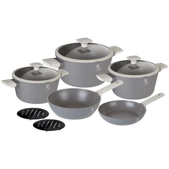 Σετ Μαγειρικά Σκεύη BERLINGER BH7061N 10 τμχ Γκρι image 0