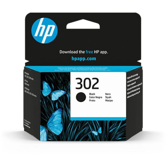 HP 302 Μαύρο Μελάνι Εκτυπωτή F6U66AE image 0