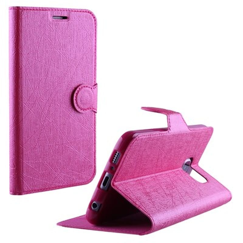 Θήκη Samsung Galaxy S6 - Volte-Tel Line Leather TPU Book - Pink