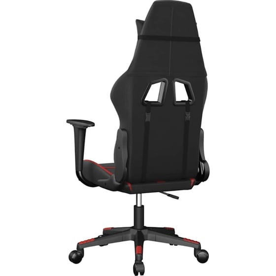 Καρέκλα Gaming VIDAXL 345424 με Ρυθμιζόμενα Μπράτσα από Τεχνητό Δέρμα - Μαύρο / Κόκκινο image 5