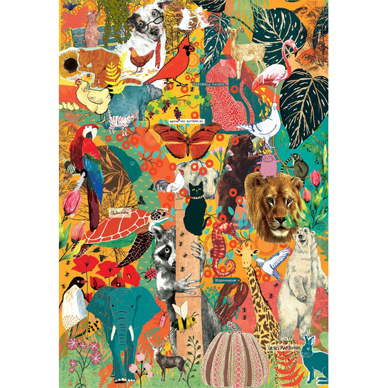 Παζλ Clementoni More is More Collection Animals & Botanics - Compact Box (1000 Κομμάτια) image 1