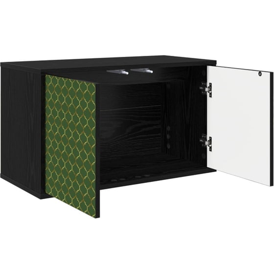 Έπιπλο Τηλεόρασης VidaXL GELEEN Επιτοίχιο 69 x 33 x 40 cm - Μαύρη Δρυς image 2