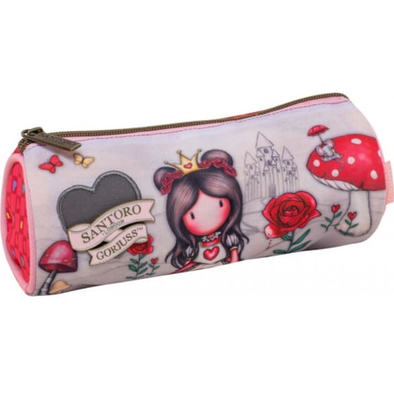 Κασετίνα Βαρελάκι Graffiti Santoro Gorjuss Κόκκινη image 0