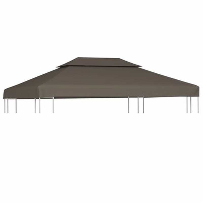 Vidaxl Κάλυμμα Για Κιόσκι 2 Επιπέδων Χρώμα Taupe 4 X 3 Μ. 310 Γρ./μ²
