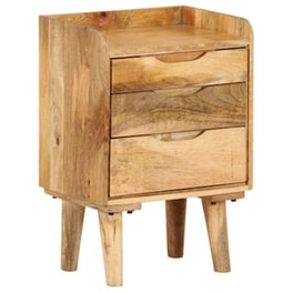 Κομοδίνο Vidaxl Από Μασίφ Ξύλο Μάνγκο 40x30x59.5 cm - Καφέ