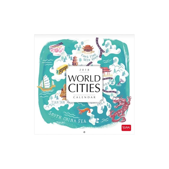 Ημερολόγιο Legami 2018 Μηνιαίο World Cities Medium image 0