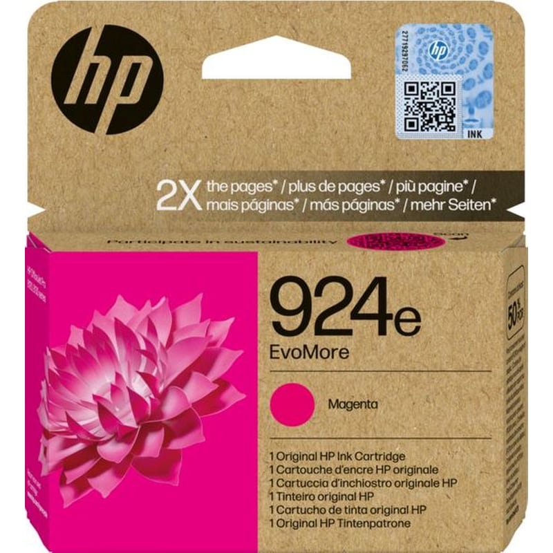 HP 924e EvoMore Ματζέντα Μελάνι Εκτυπωτή 4K0U8NE